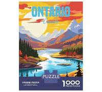 Jigsaw Puzzle for Adults 1000 Pieces Ontario Canada Jigsaw Puzzle Relaxing Games Difficult Challenge Unique Gifts for Birthday And Christmas 52x38cm/1000pcs