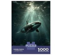 Jigsaw Puzzle for Adults 1000 Pieces Orca Whale Swimming Underwater with Sunbeams Jigsaw Puzzle Relaxing Games Wall Decoration Difficult And Challenge 38x26cm/1000pcs