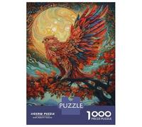 Jigsaw Puzzle for Adults 1000 Pieces Owl And Sunset Puzzle for Adults Family Game Improve Memory Parent-child Interaction 38x26cm/1000pcs