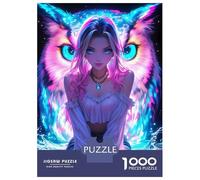 Jigsaw Puzzle for Adults 1000 Pieces Owl Guardian Jigsaw for Adults Relax Games Hand Speed Race Difficult And Challenge 70x50cm/1000pcs