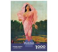 Jigsaw Puzzle for Adults 1000 Pieces Padmini Raja Ravi Varma Puzzles for Adults Relax Games Pattern Assembly for Is Ideal As A Gift 70x50cm/1000pcs