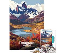 Jigsaw Puzzle for Adults 1000 Pieces Patagonia National Park Chile Landscape Relax Games for Educational Game Challenge Toy Birthday Gifts Wall Decoration (size 38x26cm)