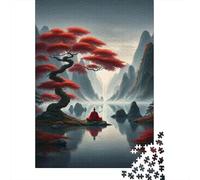 Jigsaw Puzzle for Adults 1000 Pieces Peaceful Zen Meditation Scene Adult Jigsaw Puzzle Family Game Enhance Memory Parent-child Interaction 52x38cm/1000pcs