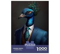 Jigsaw Puzzle for Adults 1000 Pieces Peacock Suit Puzzle for Adults Relaxing Games For Family Fun Difficult And Challenge 38x26cm/1000pcs