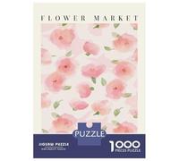 Jigsaw Puzzle for Adults 1000 Pieces Peony Flower Market Luoyang Puzzles for Adults Relax Games Pattern Assembly for Is Ideal As A Gift 52x38cm/1000pcs