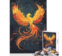 Jigsaw Puzzle for Adults 1000 Pieces Phoenix Magical DIY Toys Great Gift for Games Relaxing Games Parent-child Interaction Size 38x26cm