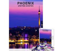 Jigsaw Puzzle for Adults 1000 Pieces Phoenix United States Puzzle For Teenagers Pattern Assembly Wishlist with Santa Claus Challenging Game Gifts (38x52cm)