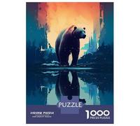 Jigsaw Puzzle for Adults 1000 Pieces Polar Bear Artwork Jigsaw Puzzle Relaxing Games Difficult Challenge Unique Gifts for Birthday And Christmas 38x26cm/1000pcs