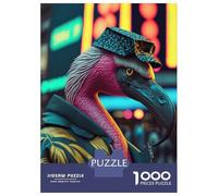 Jigsaw Puzzle for Adults 1000 Pieces Portait of Flamingo Adult Jigsaw Puzzle Hands-on Game Pattern Assembly Unique Gifts for Birthday And Christmas 38x26cm/1000pcs