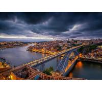 Jigsaw Puzzle for Adults 1000 Pieces Portugal Night City Vila Nova De Gaia River Douro Mj556TY 50x70cm