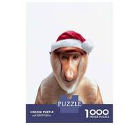 Jigsaw Puzzle for Adults 1000 Pieces Proboscis Monkey Christmas Jigsaws for Adults Toy Wall Decor Improve Memory for Is Ideal As A Gift 70x50cm/1000pcs