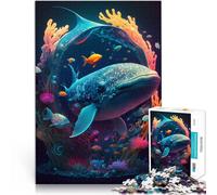 Jigsaw Puzzle for Adults 1000 Pieces Psychedelic Leviathan Lernspiele DIY Spielzeug Die Liebe zwischen Paaren stärken75x50cm