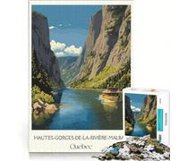 Jigsaw Puzzle for Adults 1000 Pieces Quebec Travel, Relaxing Games, Birthday Present, Christmas Birthday Gifts 38x52cm