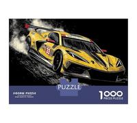 Jigsaw Puzzle for Adults 1000 Pieces Racing Car Art Print Adult Jigsaw Puzzle Hands-on Game Pattern Assembly Unique Gifts for Birthday And Christmas 70x50cm/1000pcs