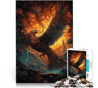 Jigsaw Puzzle for Adults 1000 Pieces Radiant Gold Phoenix Handgeschwindigkeitswettbewerb Ein Kunstwerk75x50cm
