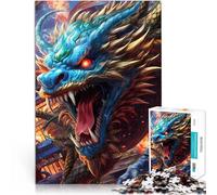 Jigsaw Puzzle for Adults 1000 Pieces Raging Dragon lustige Spiele für die ganze Familie Wohnkunstdekor38x26cm
