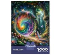Jigsaw Puzzle for Adults 1000 Pieces Rainbow Forest Portal Teenager Puzzles Fun Games Staycation Kill Time for Is Ideal As A Gift 38x26cm/1000pcs