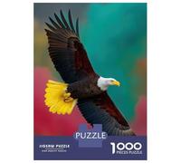Jigsaw Puzzle for Adults 1000 Pieces Rasta Bald Eagle Adult Jigsaw Puzzle Relaxing Games Wall Decoration for Is Ideal As A Gift 52x38cm/1000pcs