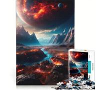Jigsaw Puzzle for Adults 1000 Pieces Red Colossus Family Game Interesting Stress Reduction Unique Challenge Game 50x75cm