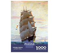 Jigsaw Puzzle for Adults 1000 Pieces Report Me All Well Boat Jigsaws for Adults Toy Wall Decor Improve Memory for Is Ideal As A Gift 38x26cm/1000pcs