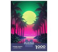 Jigsaw Puzzle for Adults 1000 Pieces Retro Synthwave Chronicles Jigsaw Puzzle Relax Games Precision Cutting Parent-child Interaction 52x38cm/1000pcs
