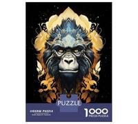 Jigsaw Puzzle for Adults 1000 Pieces Ritual Gorilla Puzzle for Adults Family Game Improve Memory Parent-child Interaction 70x50cm/1000pcs