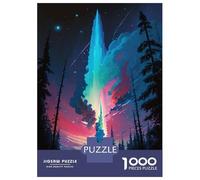 Jigsaw Puzzle for Adults 1000 Pieces Rocket in The Night Sky Teenager Puzzles Fun Games Staycation Kill Time for Is Ideal As A Gift 52x38cm/1000pcs