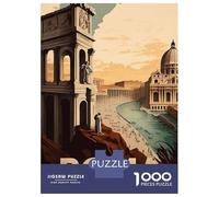 Jigsaw Puzzle for Adults 1000 Pieces, Roma Travel Artwork, Premium Puzzle Challenge, Christmas Puzzle Collection, Durable Puzzle Pieces, 70x50cm/1000pcs