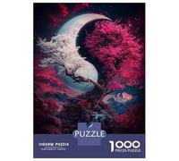 Jigsaw Puzzle for Adults 1000 Pieces Romantic Walk Through Lavender Purple Fields in Charcoal Style Adult Jigsaw Puzzle Hands-on Game Pattern Assembly Unique Gifts for Birthday And Christmas 38x26cm/1
