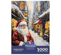 Jigsaw Puzzle for Adults 1000 Pieces Santa Claus Is Coming to Town Jigsaw Puzzle Brain Teaser Game Stress Reliever Birthday And Unique Gifts 70x50cm/1000pcs