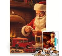 Jigsaw Puzzle for Adults 1000 Pieces Santa's Workshop Educational Games Perfect Decoration Every Piece Is Unique 38x26cm