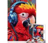 Jigsaw Puzzle for Adults 1000 Pieces Scarlet Macaw Educational Toy Secret Santa Gifts Fun Games Improving Love between Couples Size 38x26cm