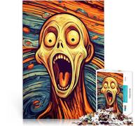 Jigsaw Puzzle for Adults 1000 Pieces Scream 6 Anspruchsvoll, aber lustig und humorvoll einzigartiges Herausforderungsspiel38x26cm