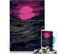 Jigsaw Puzzle for Adults 1000 Pieces Sea Storm Spielzeug-Intellektuelles Spiel Wunschliste mit dem Weihnachtsmann75x50cm