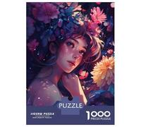 Jigsaw Puzzle for Adults 1000 Pieces Serene Floral Dream Puzzle for Adults Family Game Improve Memory Parent-child Interaction 52x38cm/1000pcs