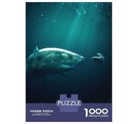 Jigsaw Puzzle for Adults 1000 Pieces Shark Meets Betta Teenager Puzzles Fun Games Analysis And Logic Difficult And Challenge 70x50cm/1000pcs