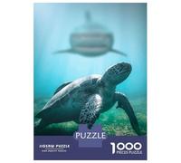 Jigsaw Puzzle for Adults 1000 Pieces Shark Meets Turtle Puzzles for Adults Relax Games Pattern Assembly for Is Ideal As A Gift 70x50cm/1000pcs