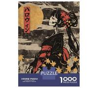 Jigsaw Puzzle for Adults 1000 Pieces Skeleton Geisha in Kimono Puzzles for Adults Fun Games Home Decoration Unique Gifts for Birthday And Christmas 38x26cm/1000pcs