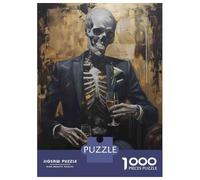 Jigsaw Puzzle for Adults 1000 Pieces Skeletons in Suits Puzzle for Adults Relax Games Perfect Decoration Difficult And Challenge 52x38cm/1000pcs