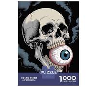 Jigsaw Puzzle for Adults 1000 Pieces Skull Biting An Eyeball Adult Jigsaw Puzzle Hands-on Game Pattern Assembly Unique Gifts for Birthday And Christmas 70x50cm/1000pcs