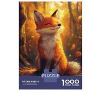 Jigsaw Puzzle for Adults 1000 Pieces Smiling Fox Jigsaws for Adults Toy Wall Decor Improve Memory for Is Ideal As A Gift 70x50cm/1000pcs