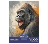 Jigsaw Puzzle for Adults 1000 Pieces Smiling Gorilla Portrait Jigsaw Puzzle Relaxing Games Wall Decoration Difficult And Challenge 70x50cm/1000pcs