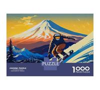 Jigsaw Puzzle for Adults 1000 Pieces Snowboard Japanese Jigsaw Puzzle Relaxing Games Difficult Challenge Unique Gifts for Birthday And Christmas 70x50cm/1000pcs