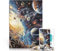 Jigsaw Puzzle for Adults 1000 Pieces Solar System Fantasy Staycation: Zeit totschlagen Kunstwerk Geschenk38x26cm