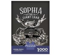 Jigsaw Puzzle for Adults 1000 Pieces Sophia The Crab Puzzles for Adults Relax Games Pattern Assembly for Is Ideal As A Gift 38x26cm/1000pcs
