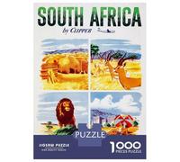 Jigsaw Puzzle for Adults 1000 Pieces, South Africa Travel Artwork, Mindfulness Activity, Winter Indoor Entertainment, Premium Thick Cardboard, 38x26cm/1000pcs