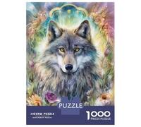 Jigsaw Puzzle for Adults 1000 Pieces Spiritual Wolf Jigsaws for Adults Toy Wall Decor Improve Memory for Is Ideal As A Gift 70x50cm/1000pcs