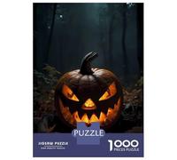 Jigsaw Puzzle for Adults 1000 Pieces Spooky Jack-o-Lantern Adult Jigsaw Puzzle Relaxing Games Wall Decoration for Is Ideal As A Gift 52x38cm/1000pcs