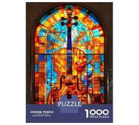 Jigsaw Puzzle for Adults 1000 Pieces Stained Glass Cello Jigsaws for Adults Toy Wall Decor Improve Memory for Is Ideal As A Gift 52x38cm/1000pcs