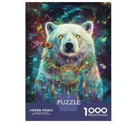 Jigsaw Puzzle for Adults 1000 Pieces Starry Bear Dreamcatcher Jigsaw Puzzle Hands-on Game Pattern Assembly for Is Ideal As A Gift 70x50cm/1000pcs